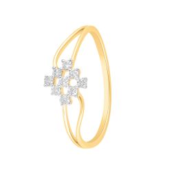 Checkered Diamond Ring