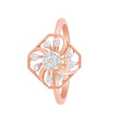 Luminous Floral Diamond Ring