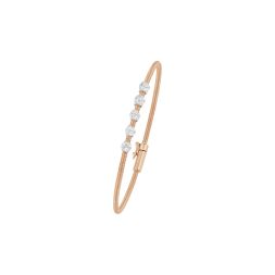 Contemporary Circle Cluster Diamond Bracelet