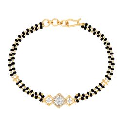 Glimmering Diamond Astra Bracelet in Yellow Gold