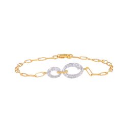 Geometric Diamond Chain Bracelet