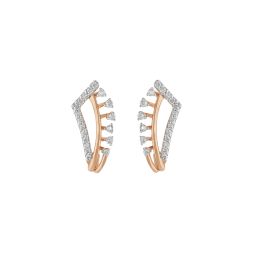 Ravishing Rose Gold Diamond Earrings