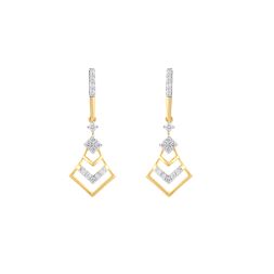 Glimmering Geometric Design Diamond Danglers