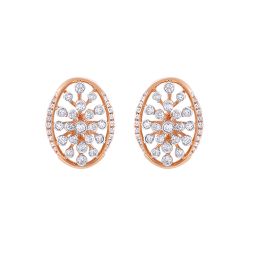 Whispering Rose Gold Harmony Earrings