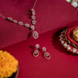 Radiant Elegance Diamond Necklace Set