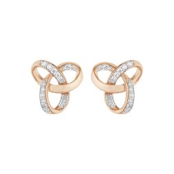 Trinity Design Diamond Earrings