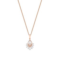 Precious Rose Gold Starburst Pendant