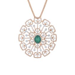 Enticing Floral Diamond Pendant