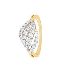 Sunlit Sparkle 18KT Womens Ring