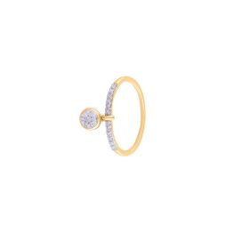 Delicate Cluster Design Diamond Finger Ring