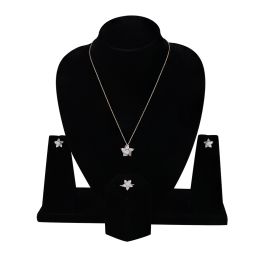 Glimmering Floral Diamond Necklace Set