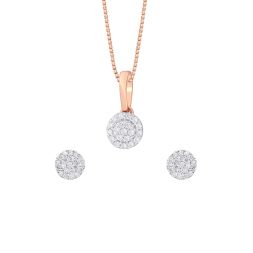 Minimal Diamond Cluster Pendant Set