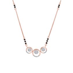 Burnished Geometric Diamond Tanmaniya with Chain