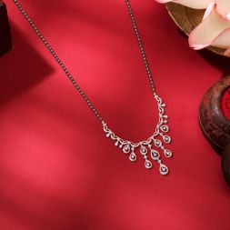 Delicate Droplet Design Diamond Mangalsutra