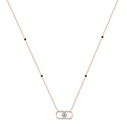 Delicate Diamond and Rose Gold Mangalsutra