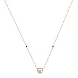 Heart Shaped Diamond Mangalsutra