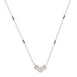 Radiant Floral Diamond Mangalsutra