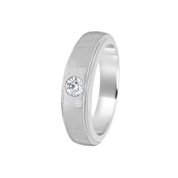 Classic Solitaire Platinum Ring For Men