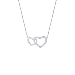 Stunning Platinum Heart Design Necklace