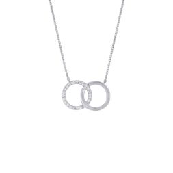 Enigmatic Interlinked Diamond and Platinum Necklace