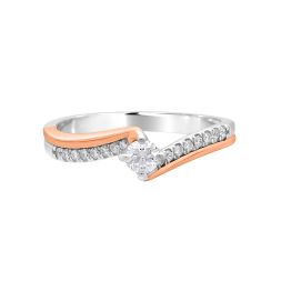 Ethereal Dual Toned Solitaire Ring