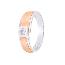 Eclectic Dual Toned Diamond Men's Band