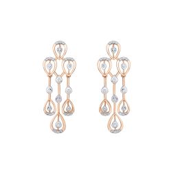 Mesmerizing 14KT Rose Gold Astra Earrings