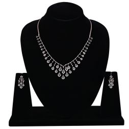 Sparkling Peacock Design Astra Diamond Necklace Set