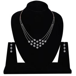 Brilliant Nakshatra Design Astra Diamond Necklace Set