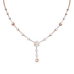 Exquisite Diamond Rose Gold Necklace