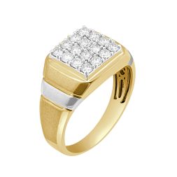 Classy Square Men's Finger Ring