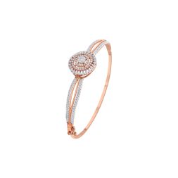 Exquisite Circular Design Diamond Bracelet