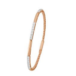 Luxurious Rose Gold and Diamond Bracelet