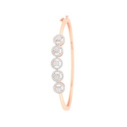 Sparkling Rose Gold and Diamond Cocktail Bracelet