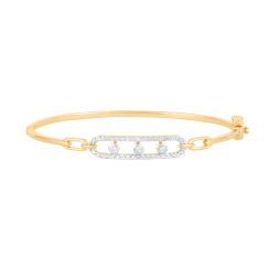 Casual Chainlink Design Diamond Bracelet