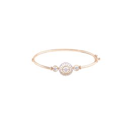 Captivating Floral Design Diamond Bracelet