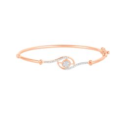 Eye Design Rose Gold and Diamond Bracelet