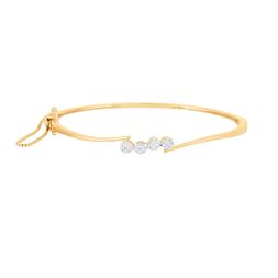 Cluster Design Oval Diamond Bracelet