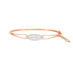 Elaborate 14Kt Rose Gold and Diamond Bracelet