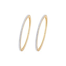 Attractive Crown Star Diamond Bangle Set of 2