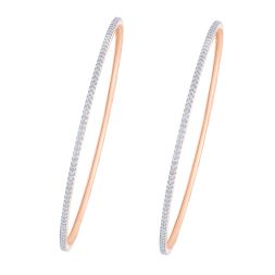 18KT Rose Gold Mesmerising Bangle Set of 2