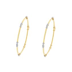 Simple Diamond Embellished Bangle Set of 2