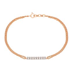 Gleaming 18KT Rose Gold Bracelet