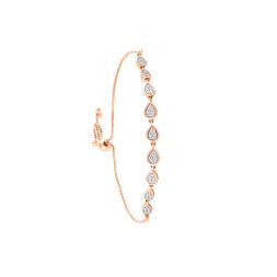 Dazzling Drop Design Diamond Bracelet