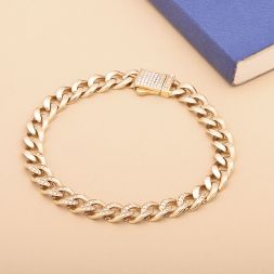 Subtle Men's Diamond Link Bracelet