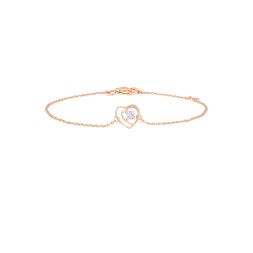 Gorgeous Heart Shaped Diamond Bracelet