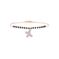 Gleaming Butterfly Design Diamond Bracelet