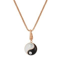 Ying Yang 14KT Rose Gold Pendant