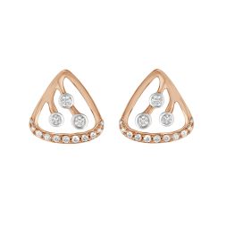 Triangular Diamond Earrings