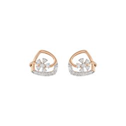 Stunning Diamond Rose Gold Earrings